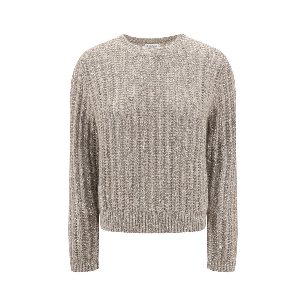 Pull Brunello Cucinelli gris