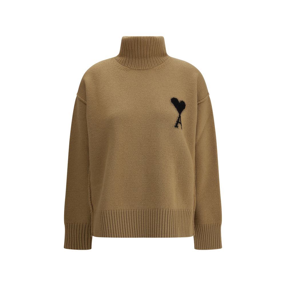 Pull col roulé Ami De Coeur gris