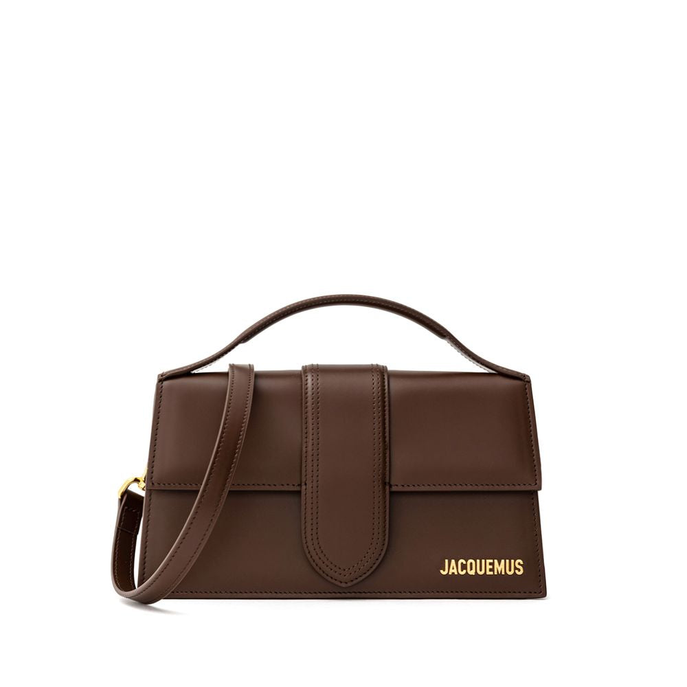 Sac en cuir Jacquemus Le Grand Bambino marron