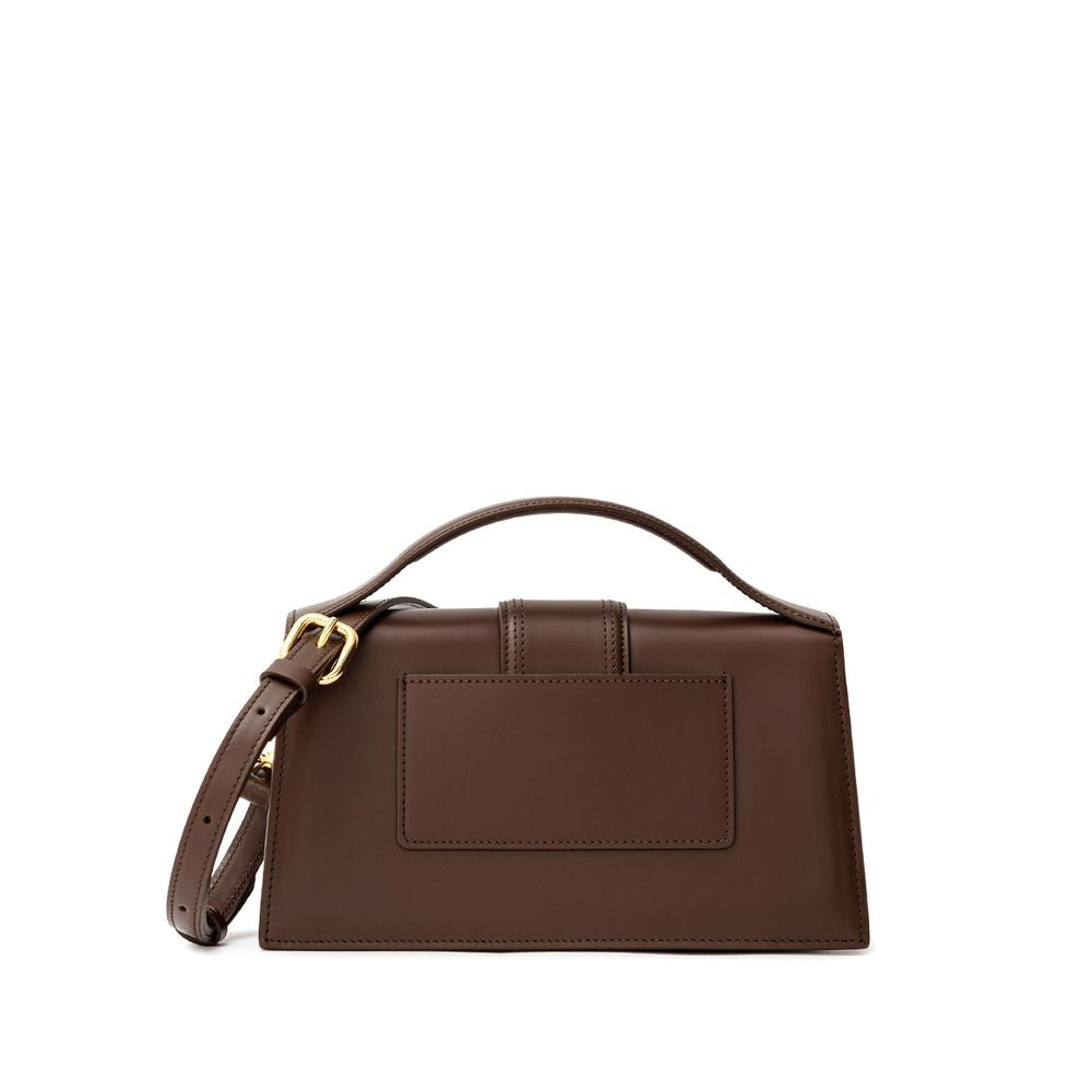Sac en cuir Jacquemus Le Grand Bambino marron