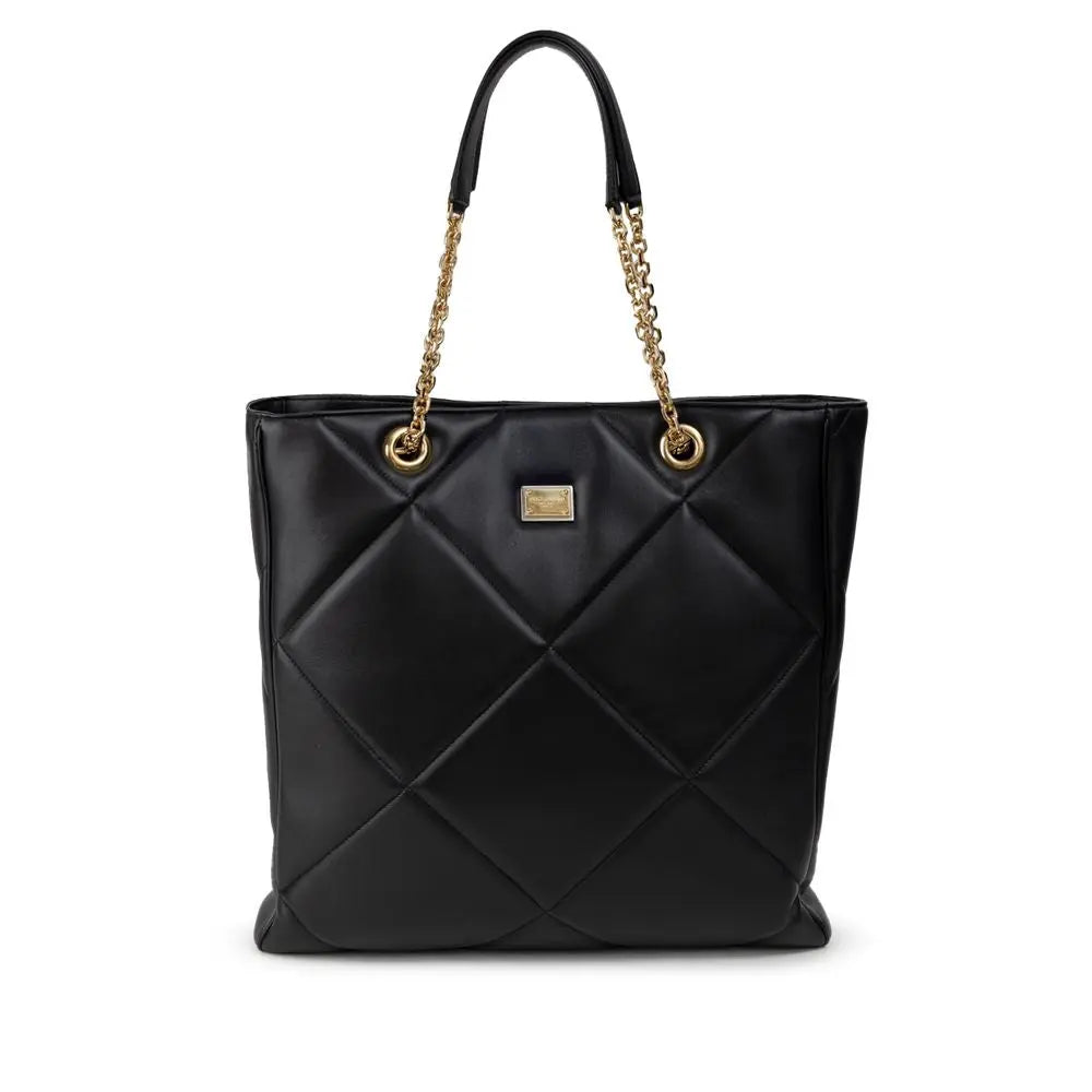 Tote bag Dolce & Gabbana Matelassé noir Dolce & Gabbana