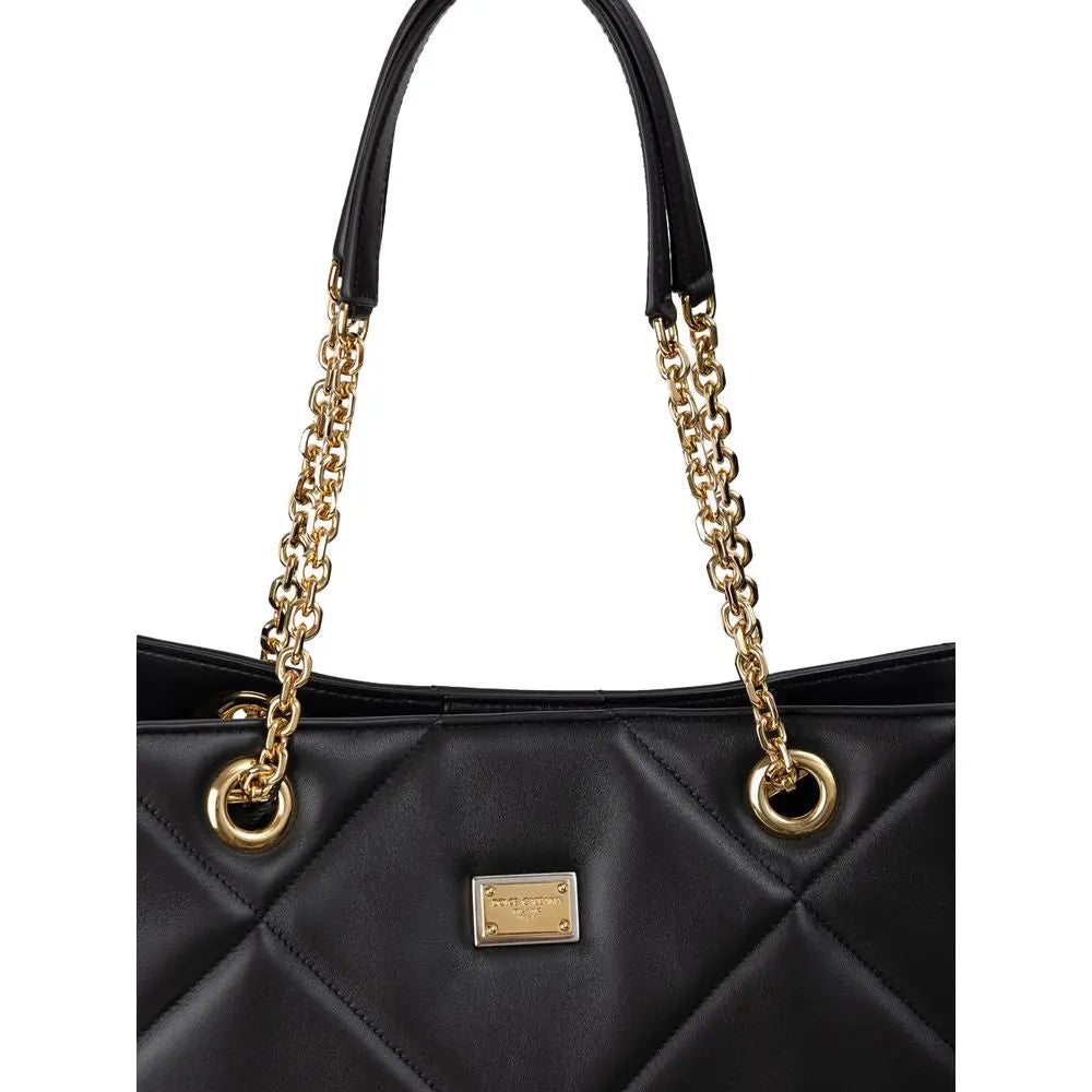 Tote bag Dolce & Gabbana Matelassé noir Dolce & Gabbana