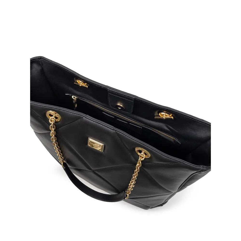 Tote bag Dolce & Gabbana Matelassé noir Dolce & Gabbana