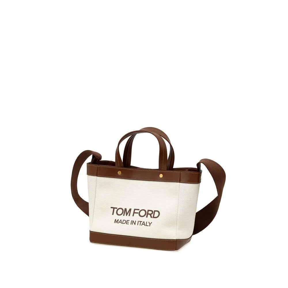 Sac tote Tom Ford T-Screw beige Tom Ford