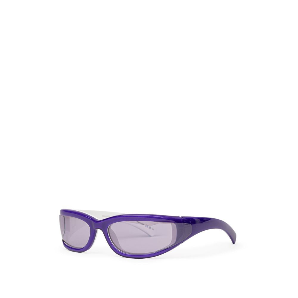 Lunettes de soleil Bottega Veneta violettes et blanches