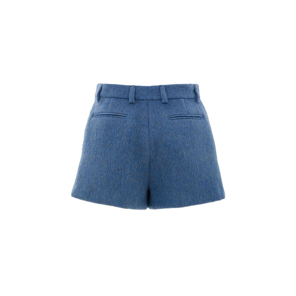 Short Gucci en laine bleu avio