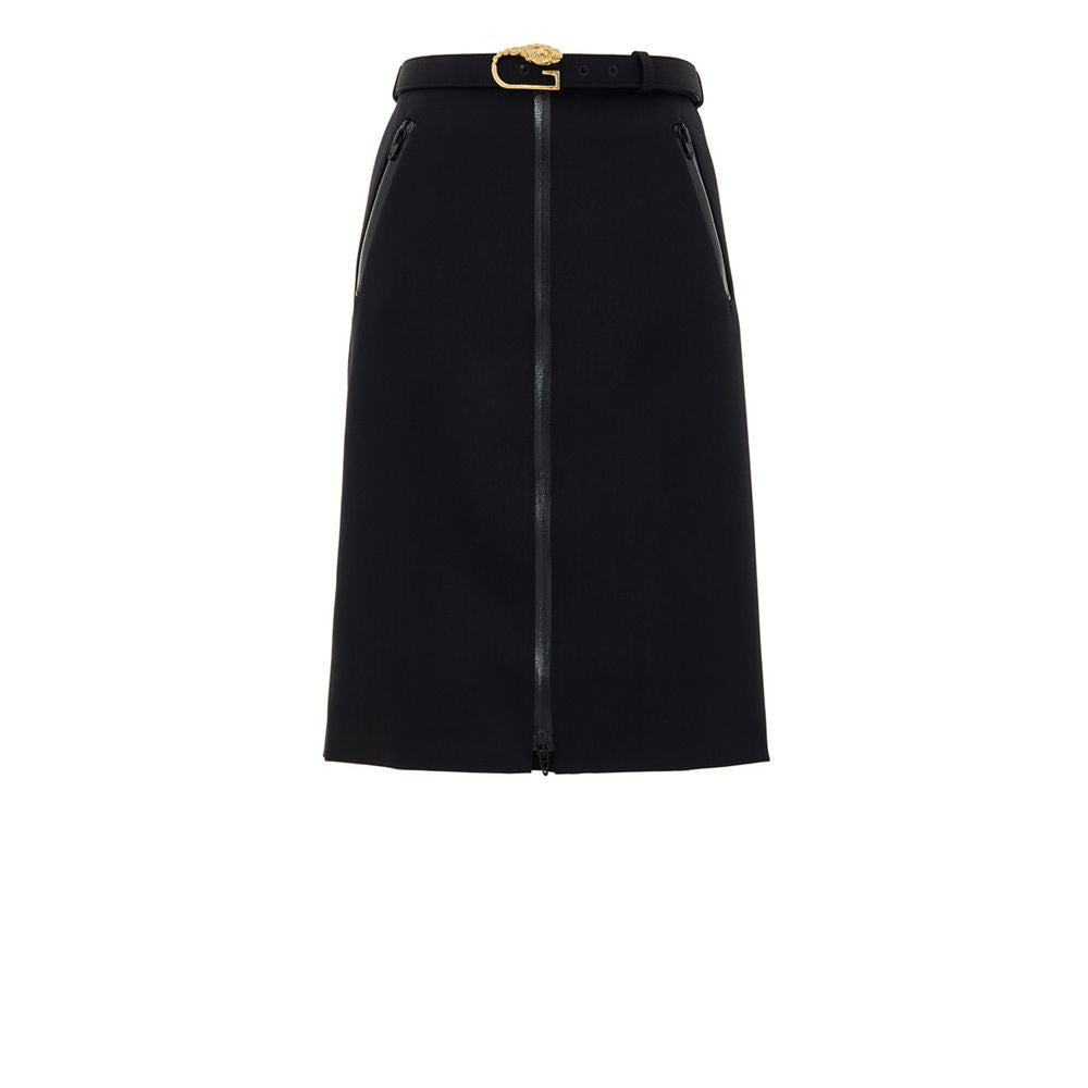 Jupe Gucci avec ceinture dorée noire