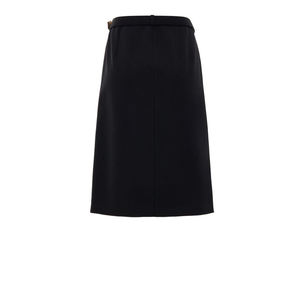 Jupe Gucci avec ceinture dorée noire