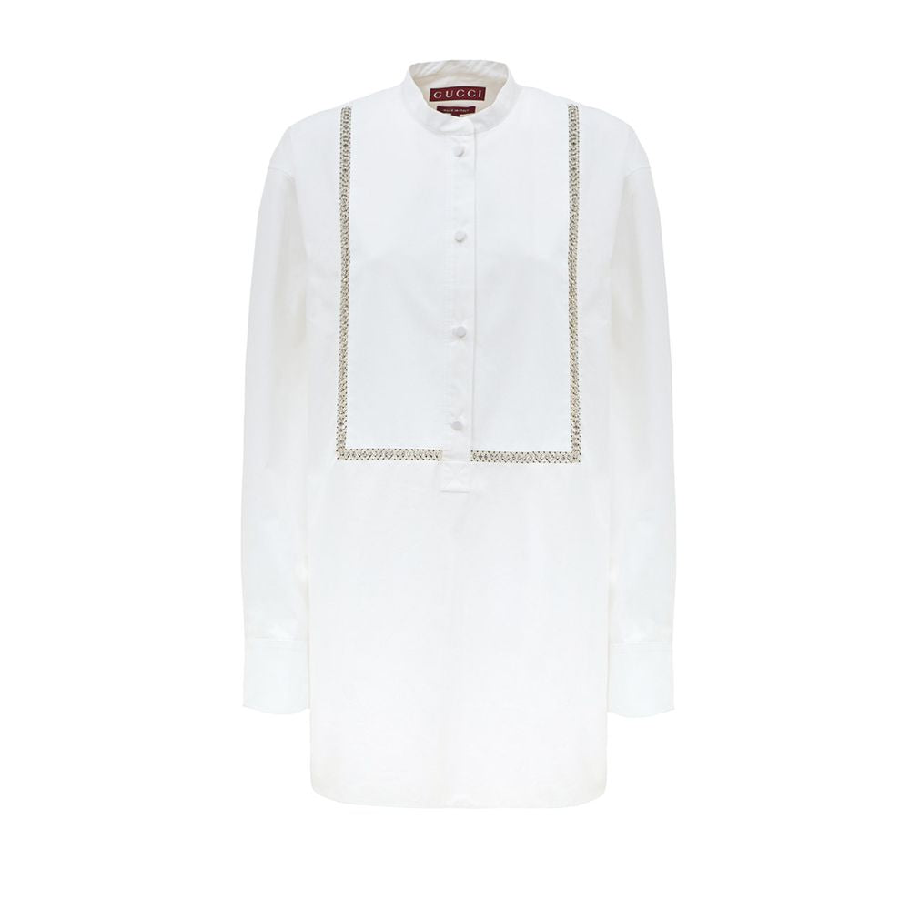 Blouse Gucci en popeline blanche
