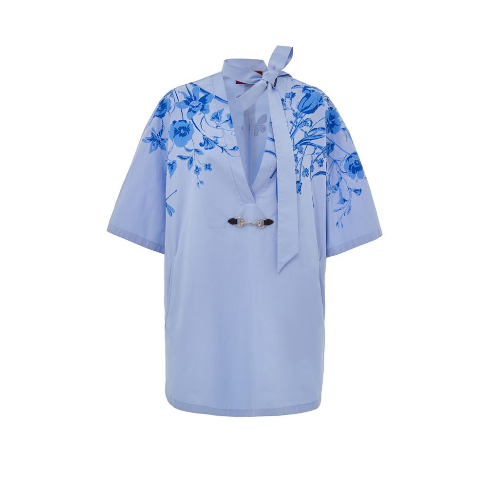 Chemisier Gucci kimono bleu clair
