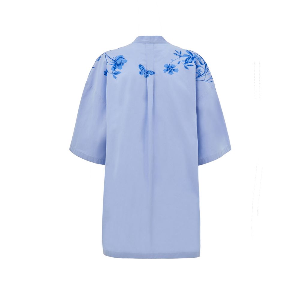 Chemisier Gucci kimono bleu clair