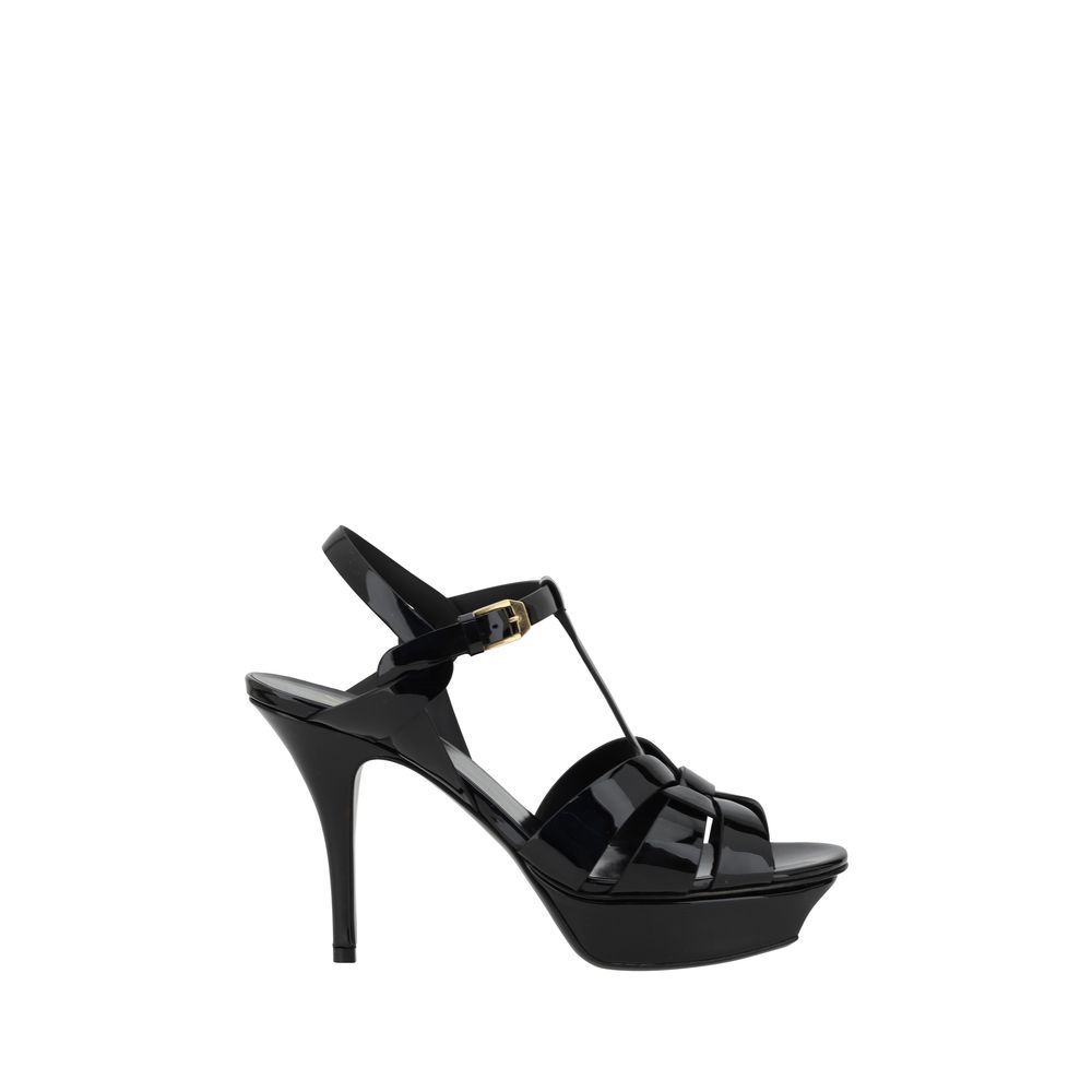 Sandales Saint Laurent Tribute noires