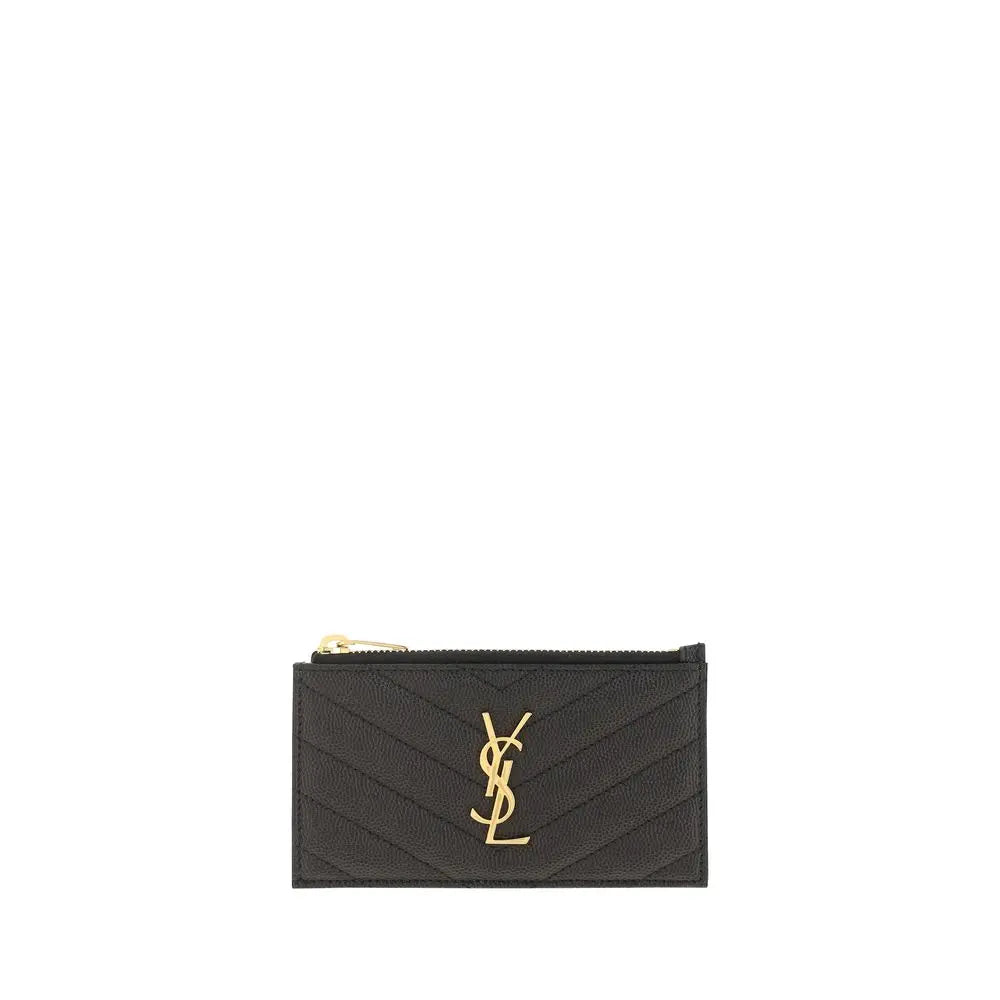Porte-cartes Saint Laurent YSL noir Saint Laurent