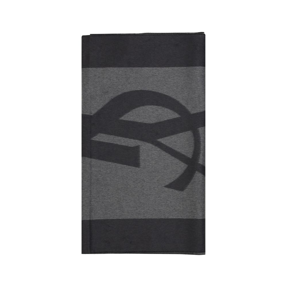 Écharpe Saint Laurent Cassandre grise