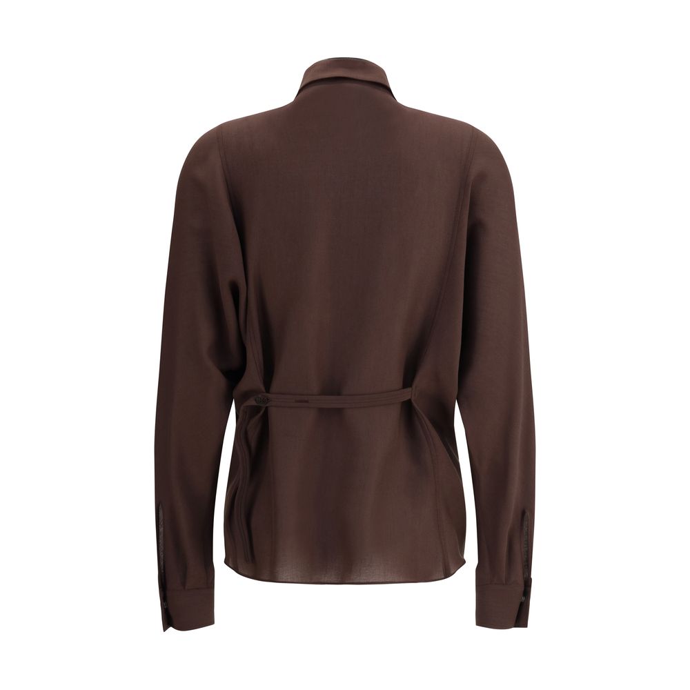 Chemise Brunello Cucinelli à col embellie multicolore