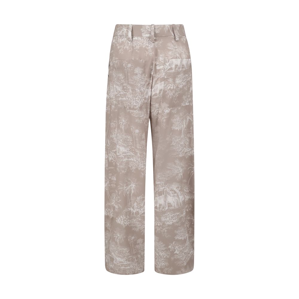Pantalon Ella Toile de Jouy multicolore