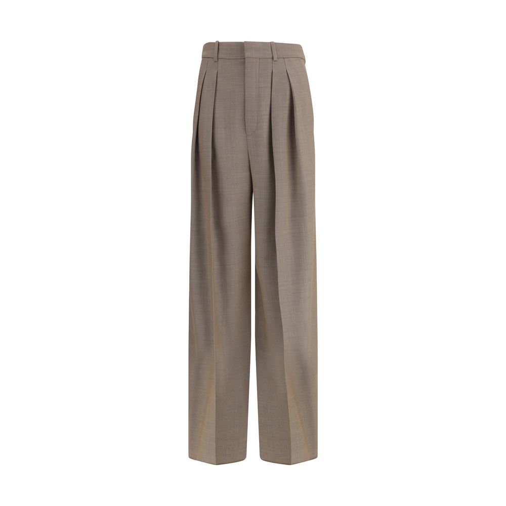Pantalon large Saint Laurent beige
