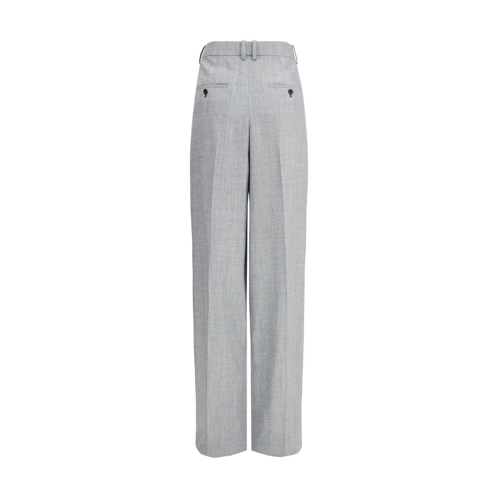 Pantalon Saint Laurent taille haute gris