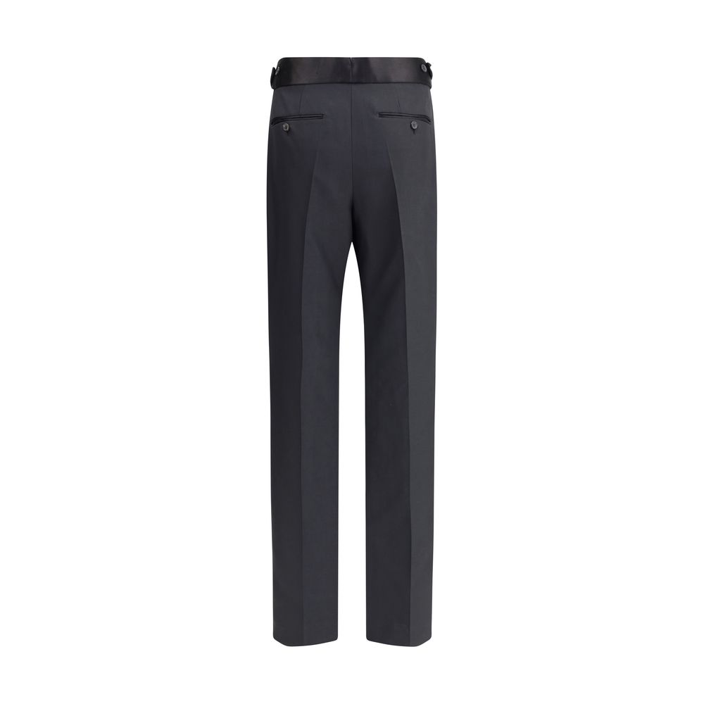 Pantalon Tom Ford à bandes contrastantes noir