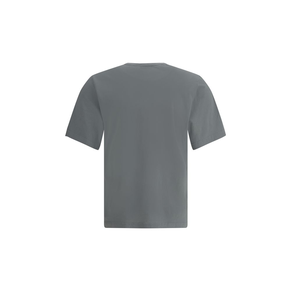 T-shirt Saint Laurent logo ton sur ton blanc