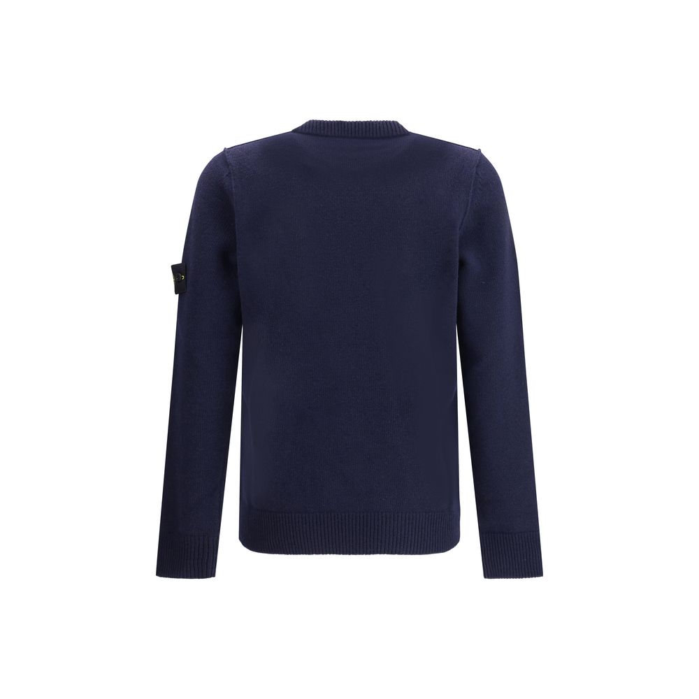 Pull Stone Island logoé noir