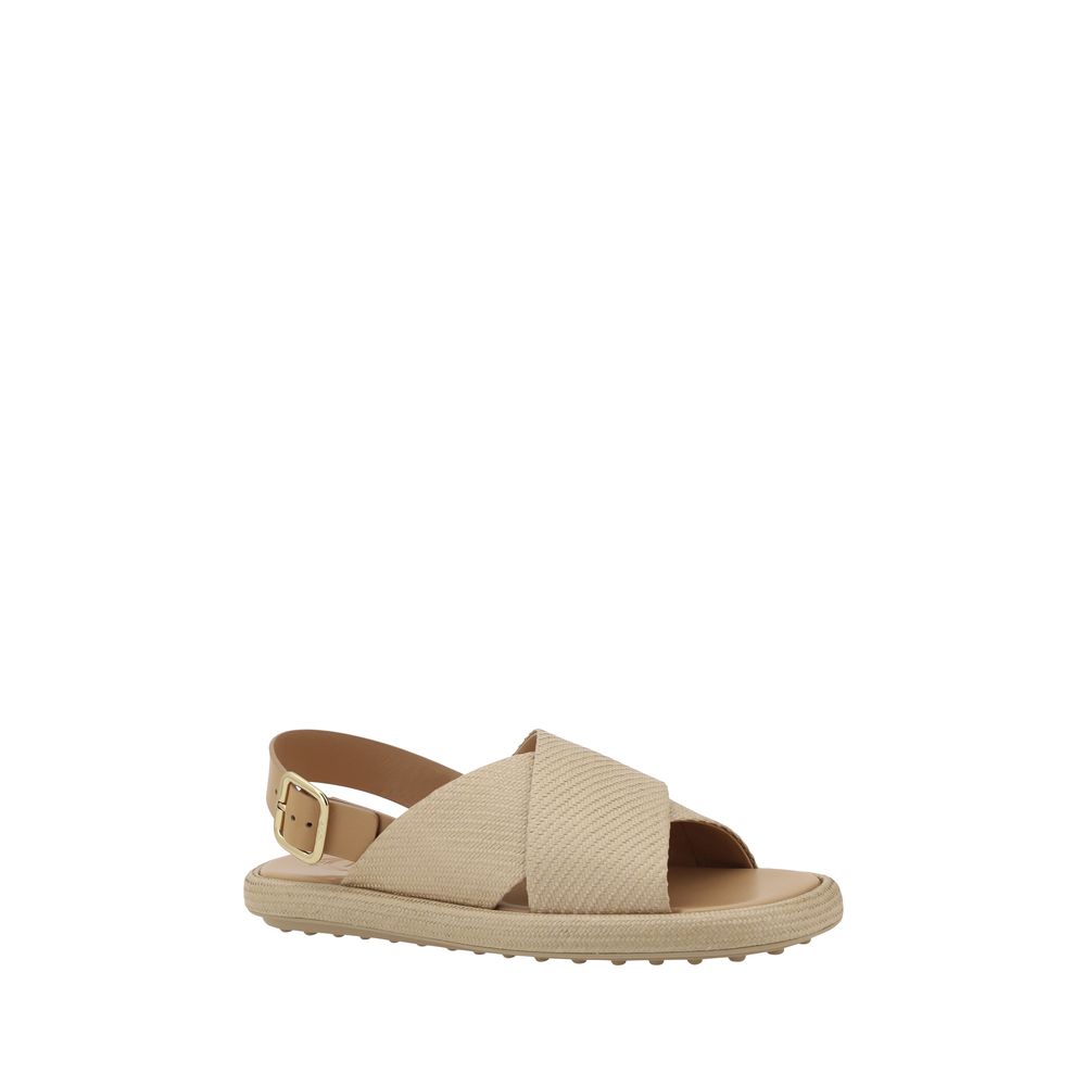 Sandales Tod’s Raffia beiges