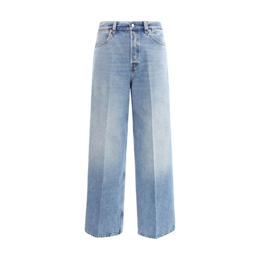 Jean Gucci large délavé bleu clair