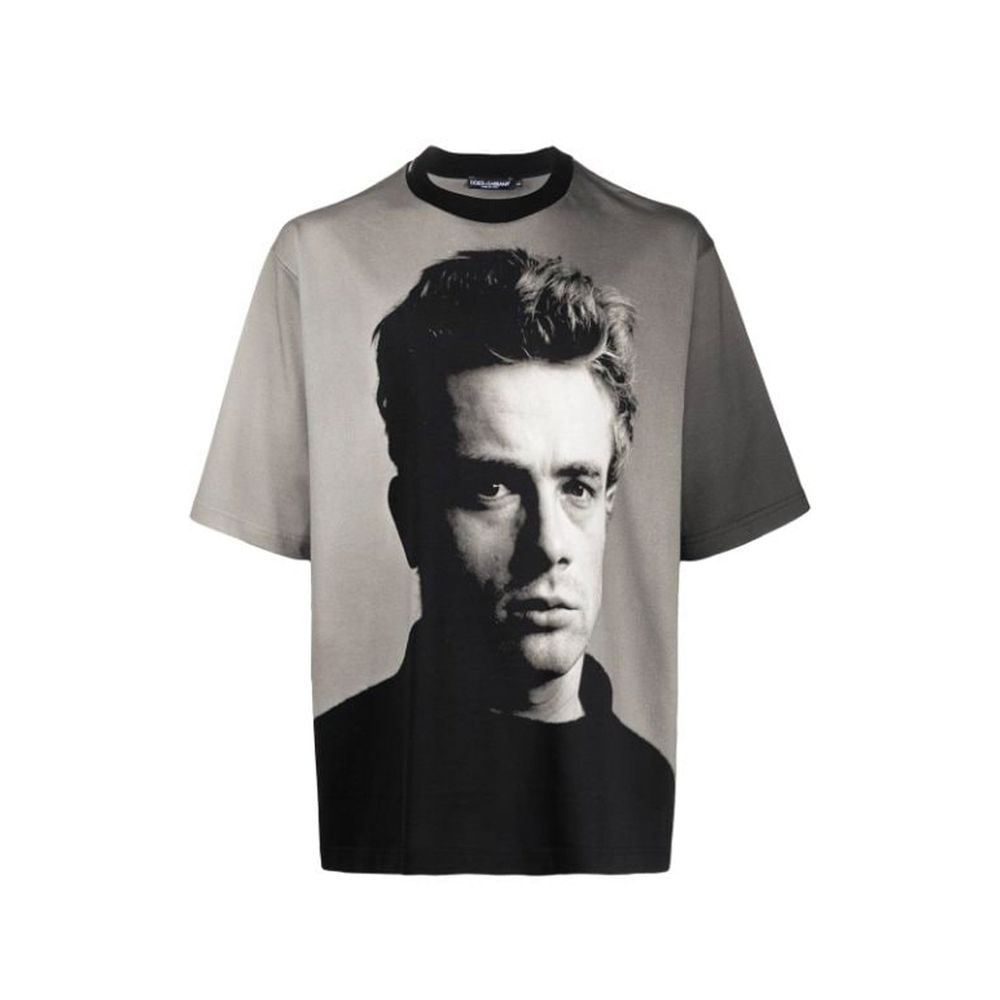 T-shirt James Dean logo noir