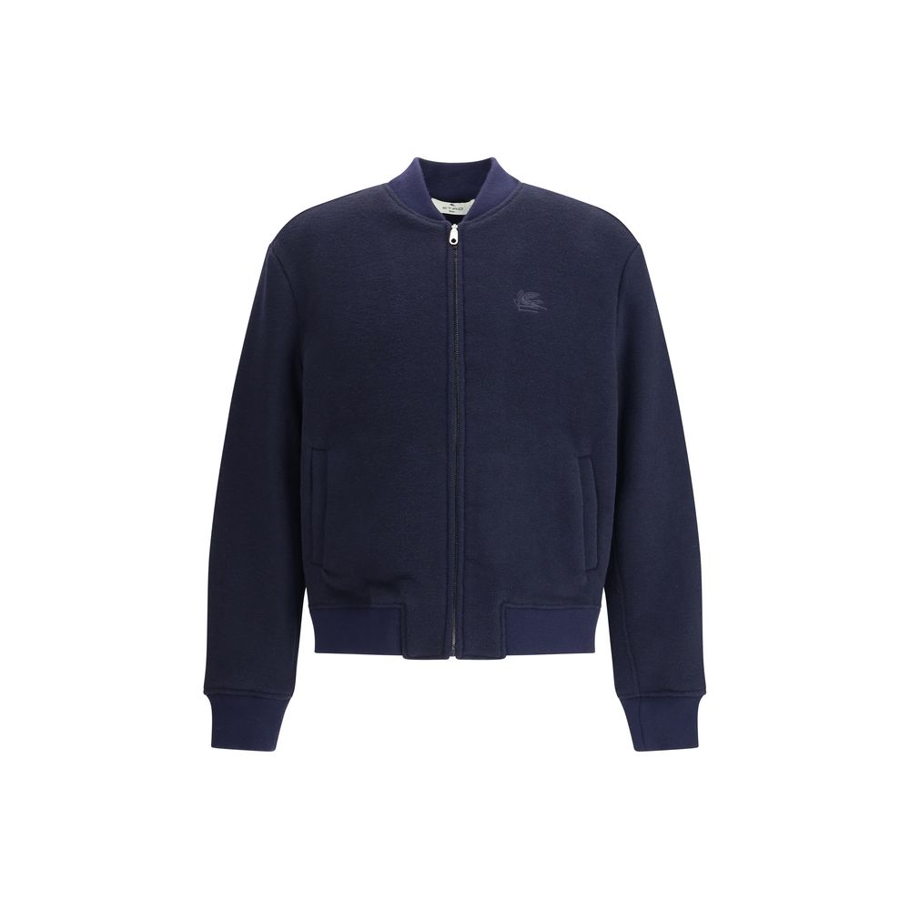 Veste bomber Etro en laine noire