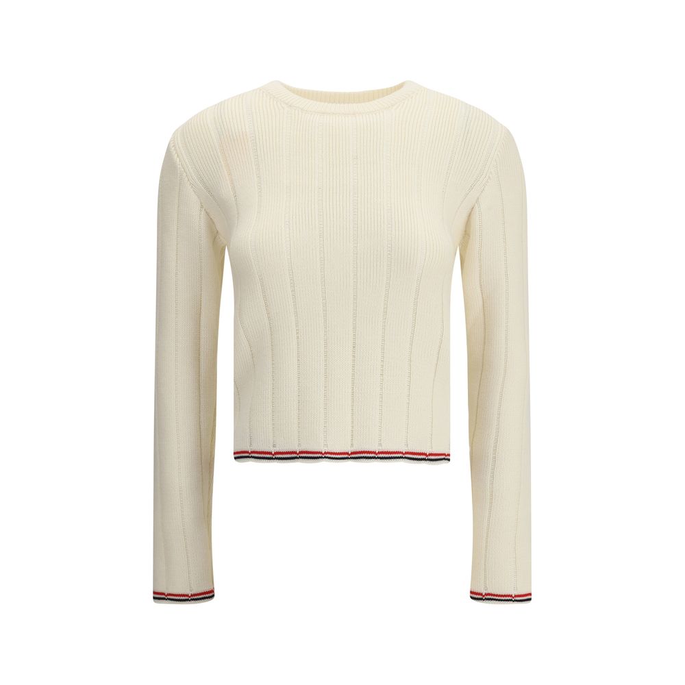Pull Thom Browne à côtes tricolore