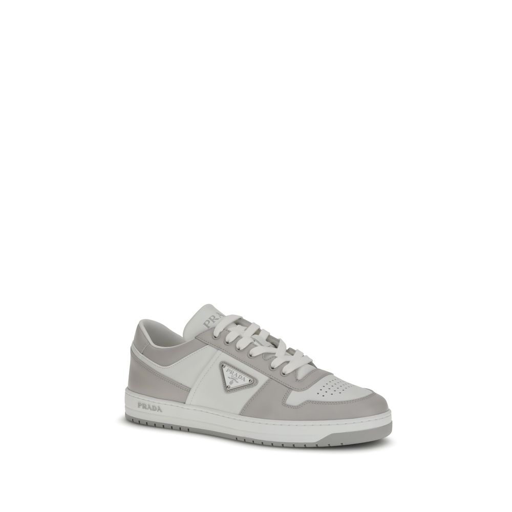 Baskets Prada Downtown blanches