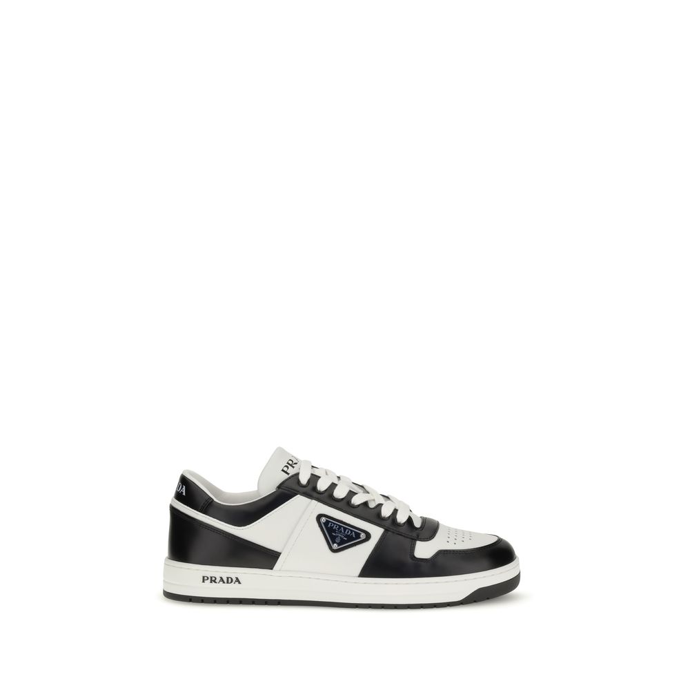 Baskets Prada Downtown blanches