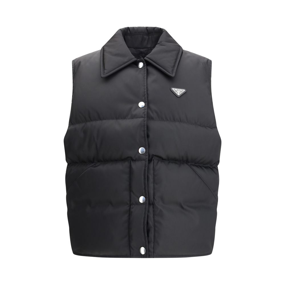 Gilet Prada re-nylon beige
