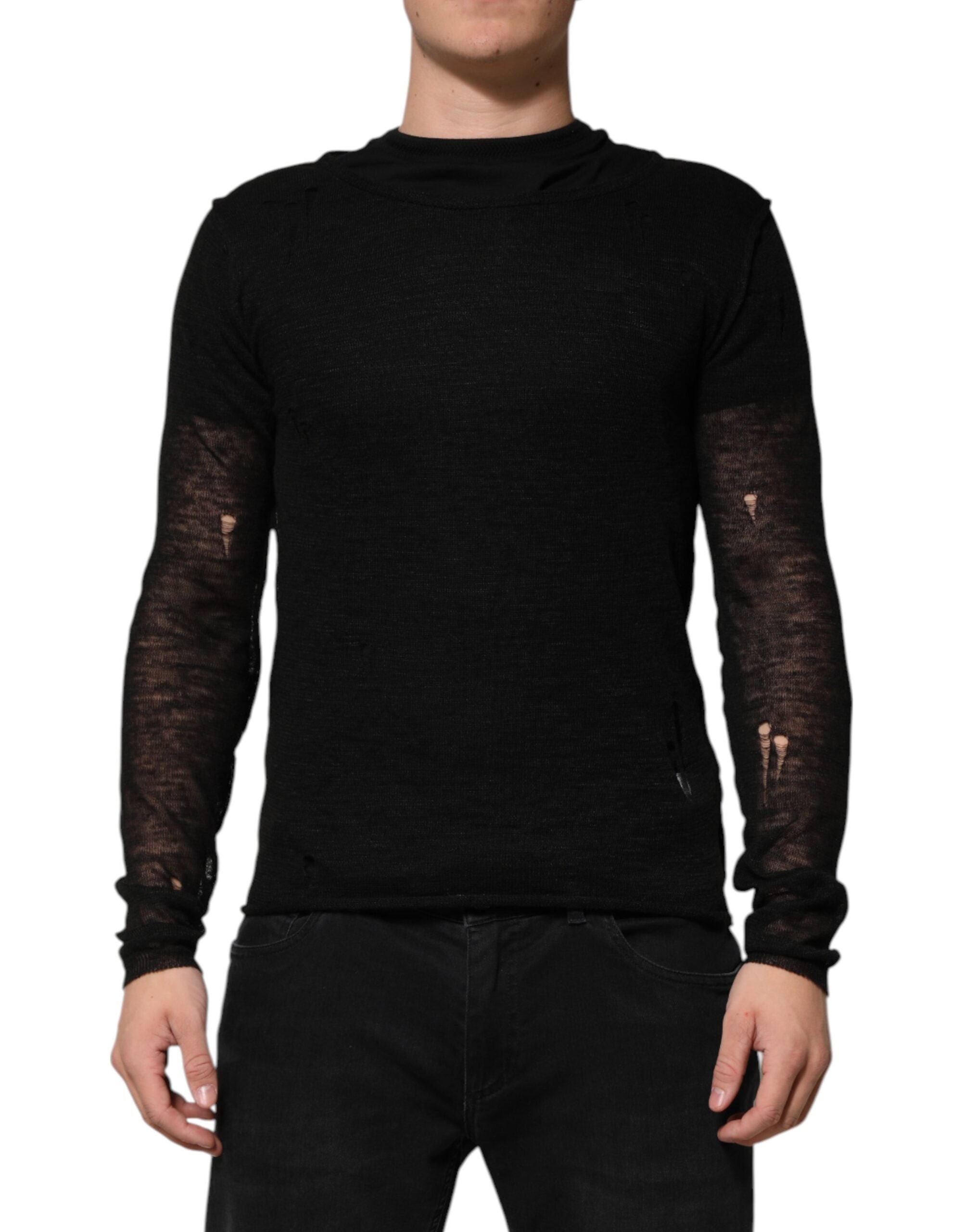 T-shirt Dolce & Gabbana manches longues noir