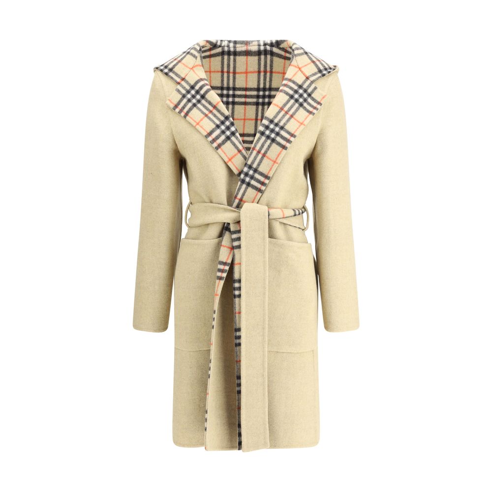 Robe manteau Burberry réversible grise