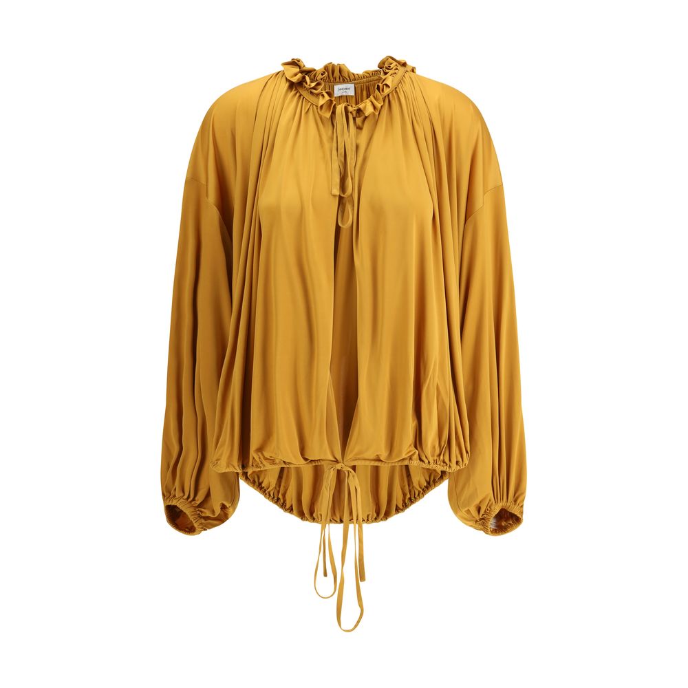 Blouse Saint Laurent jersey jaune