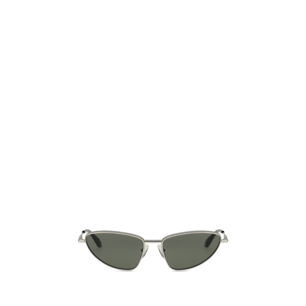 Lunettes de soleil Alexander McQueen cat-eye argentées