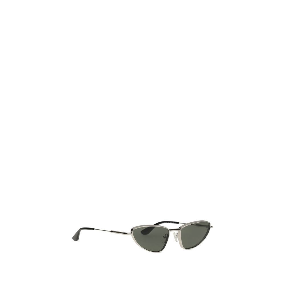 Lunettes de soleil Alexander McQueen cat-eye argentées