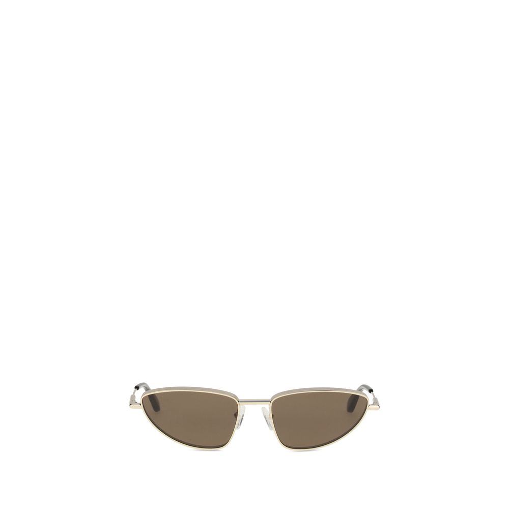 Lunettes de soleil Alexander McQueen cat-eye argentées
