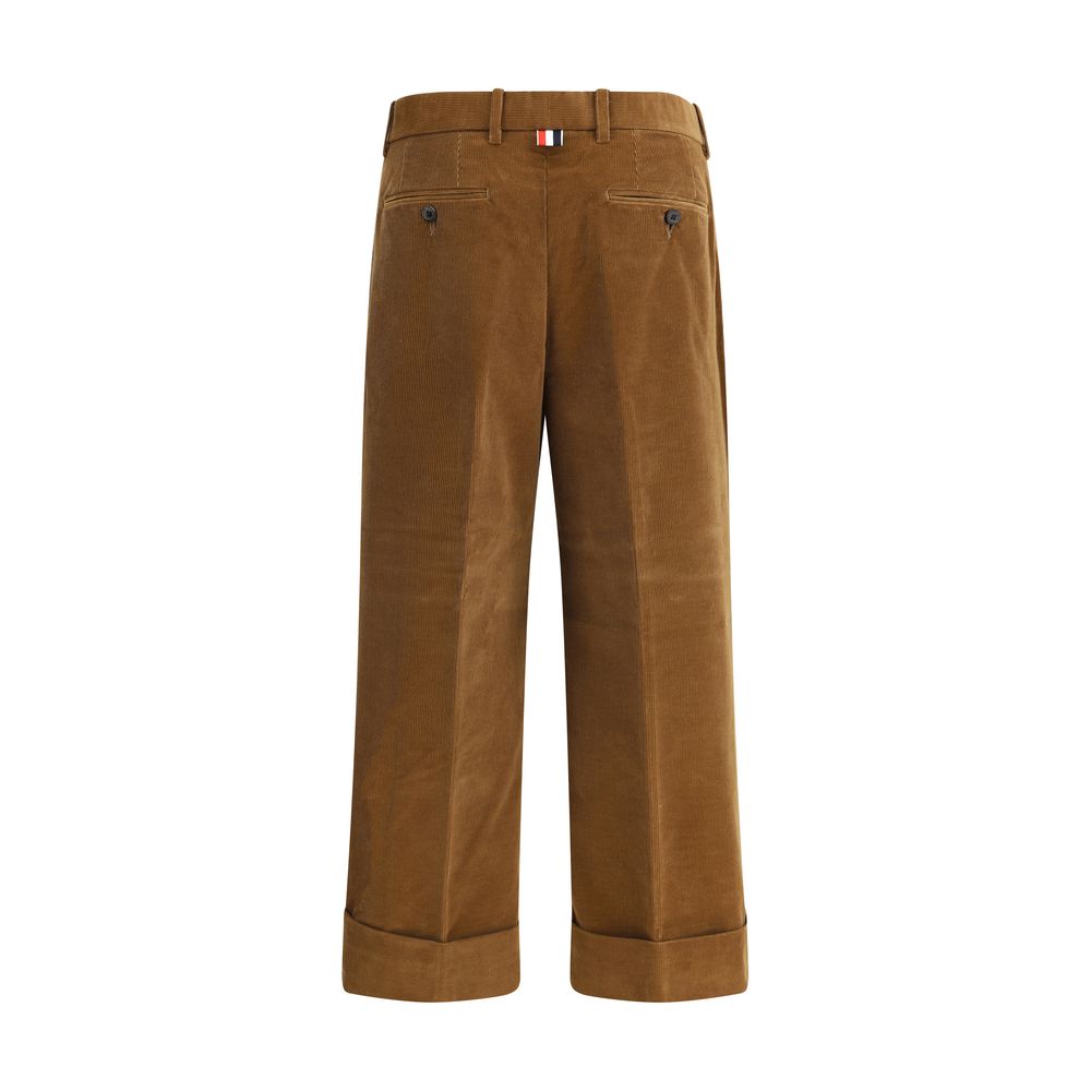 Pantalon Thom Browne corduroy marron