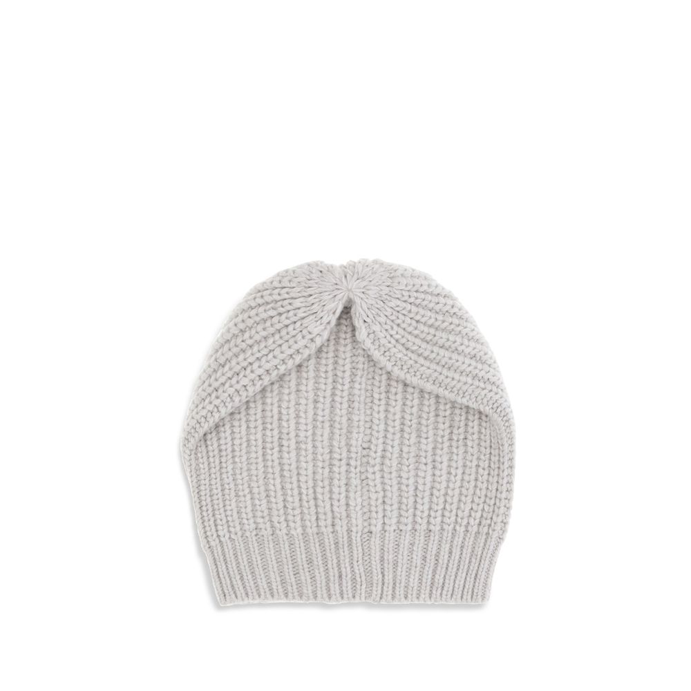 Béret Brunello Cucinelli en cachemire gris