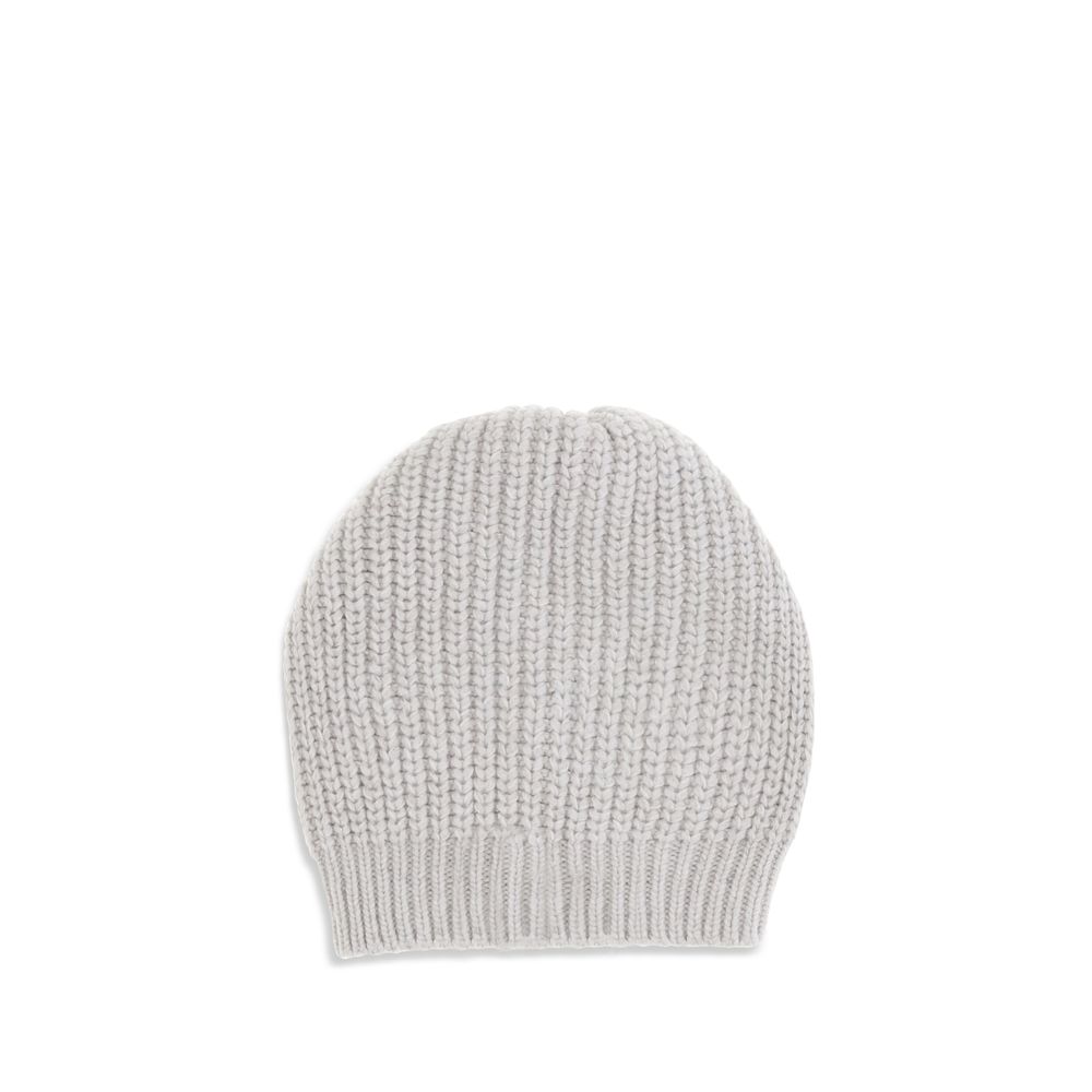 Béret Brunello Cucinelli en cachemire gris