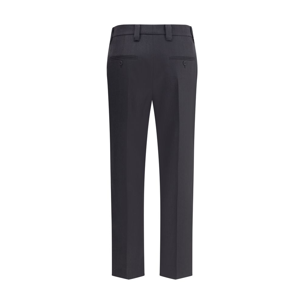 Pantalons Prada avec détail épingle noirs
