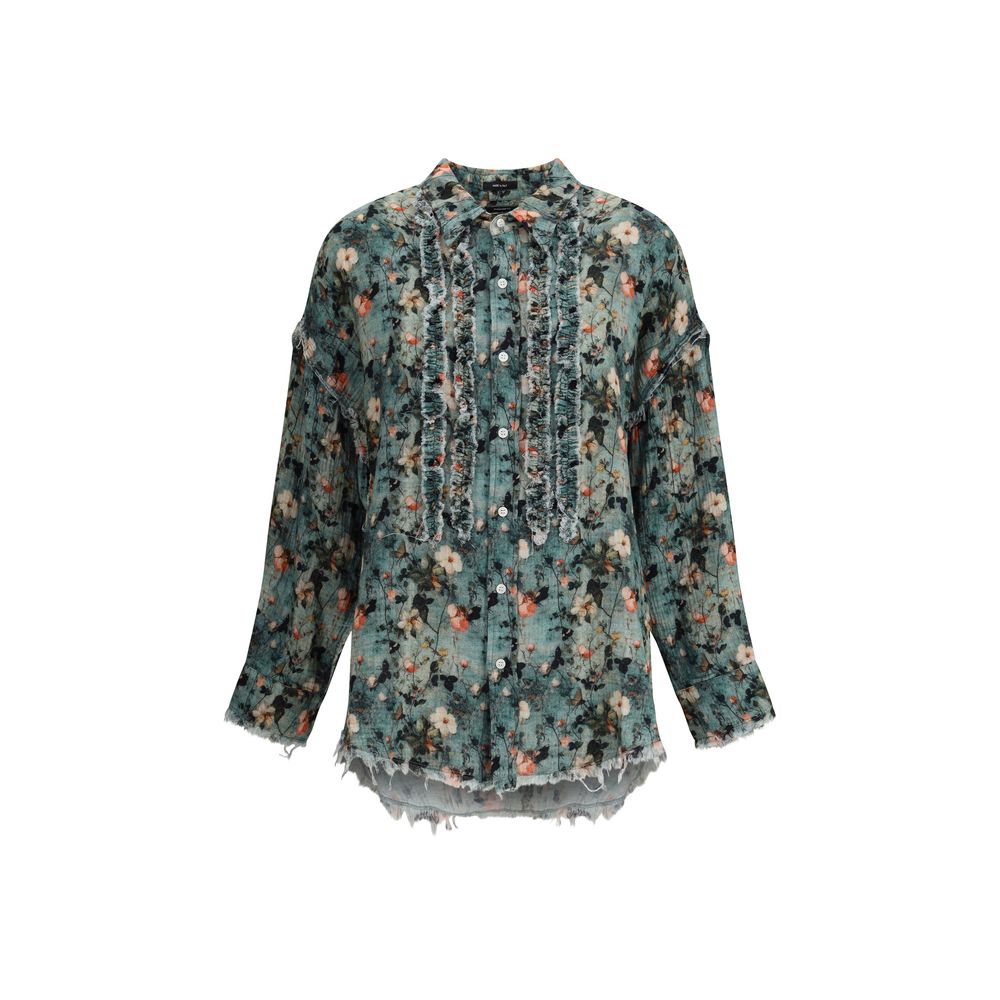 Chemisier R13 Ruffle floral multicolore