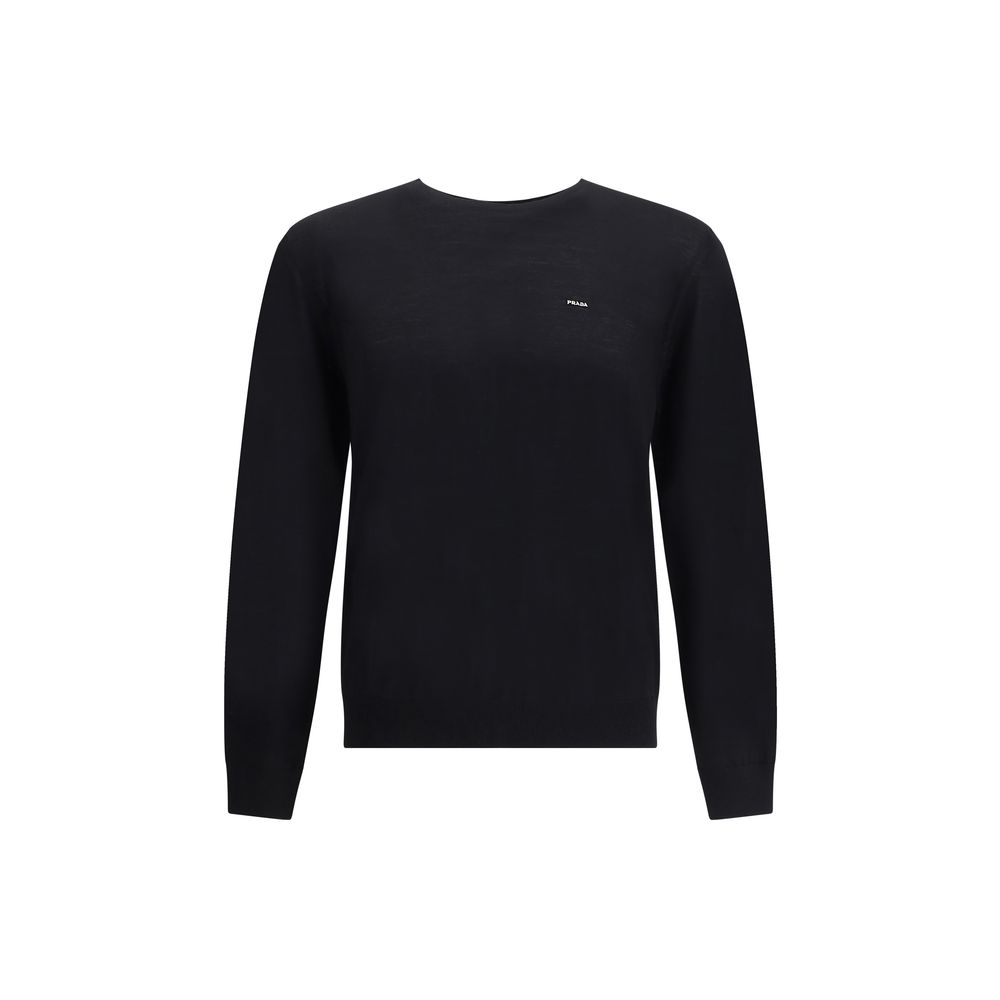 Pull Prada en pure laine vierge noir