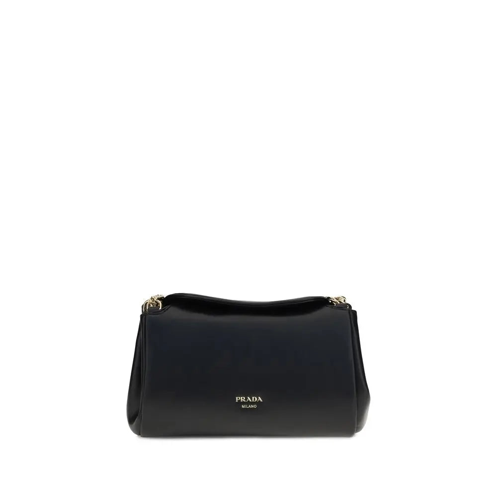 Sac épaule Prada en cuir noir Prada