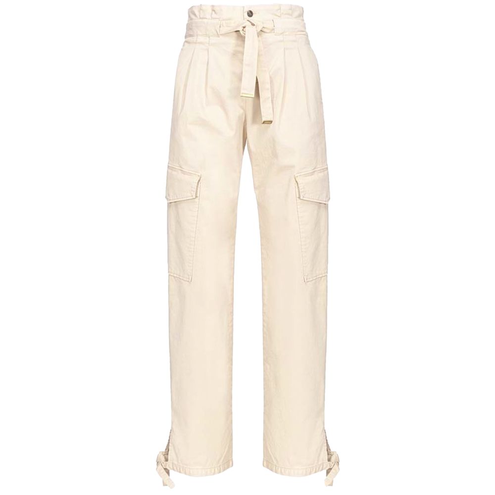 Pantalon Pinko Coperto blanc ivoire