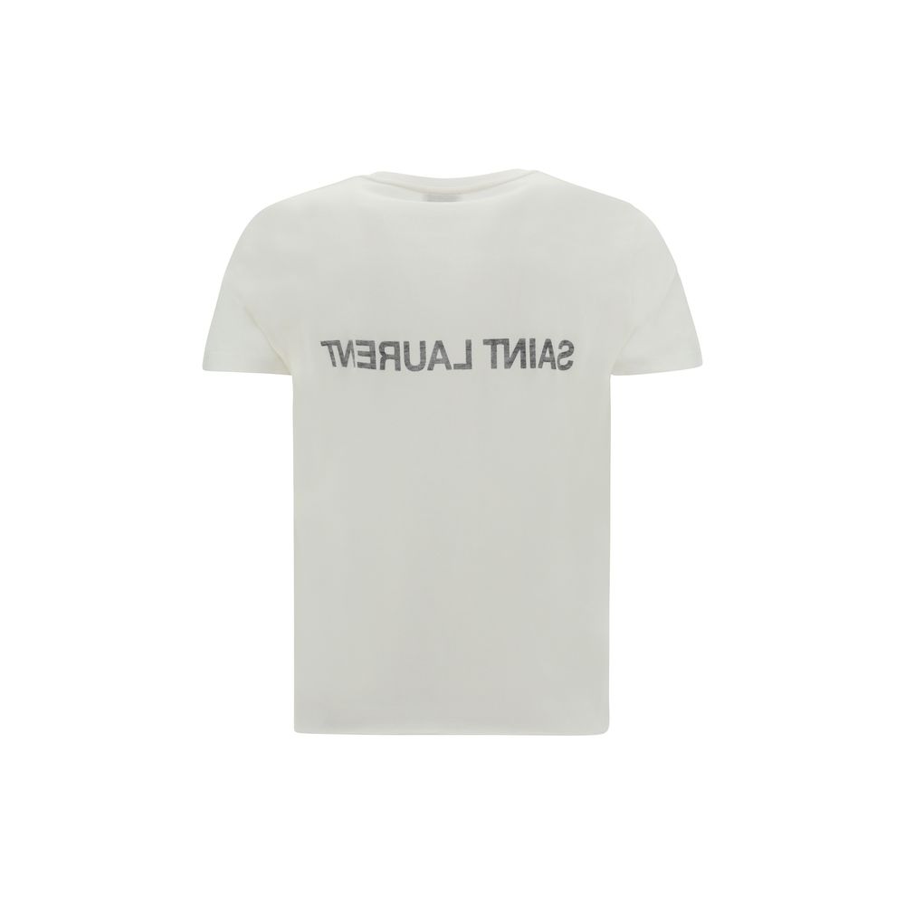 T-Shirt Saint Laurent Monogramme blanc