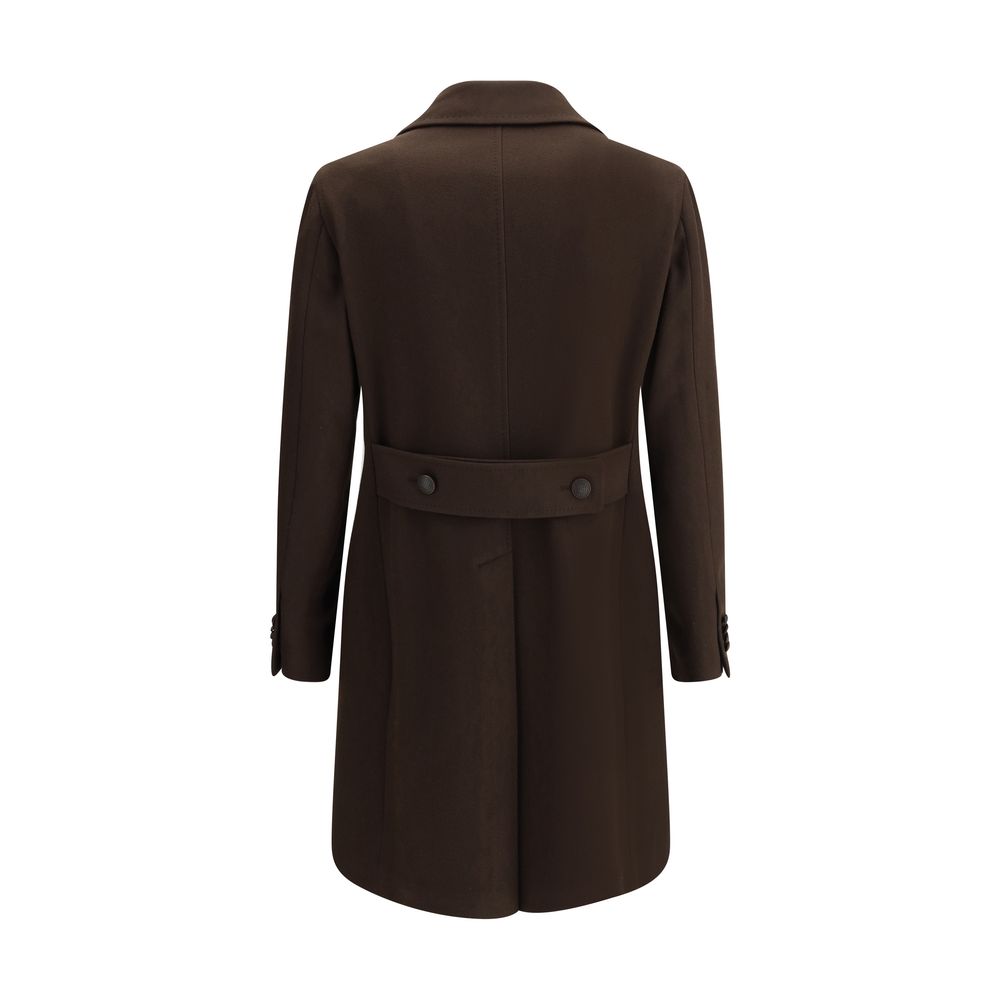 Manteau Tagliatore double-breasted gris