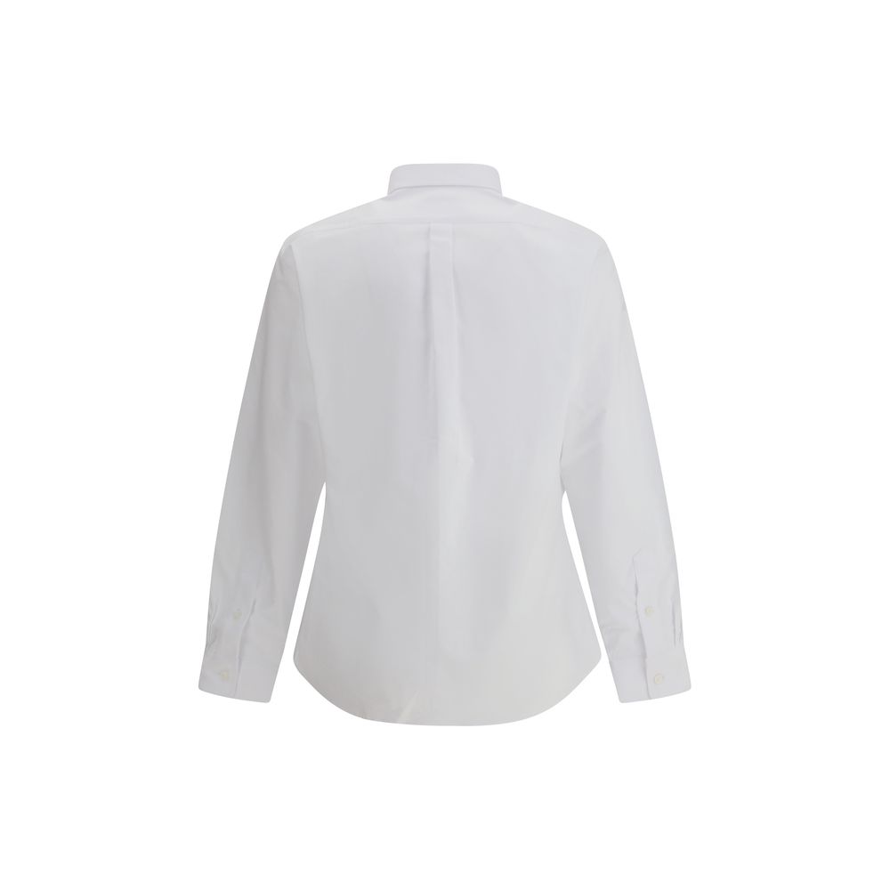 Chemise Givenchy avec poche brodée blanche